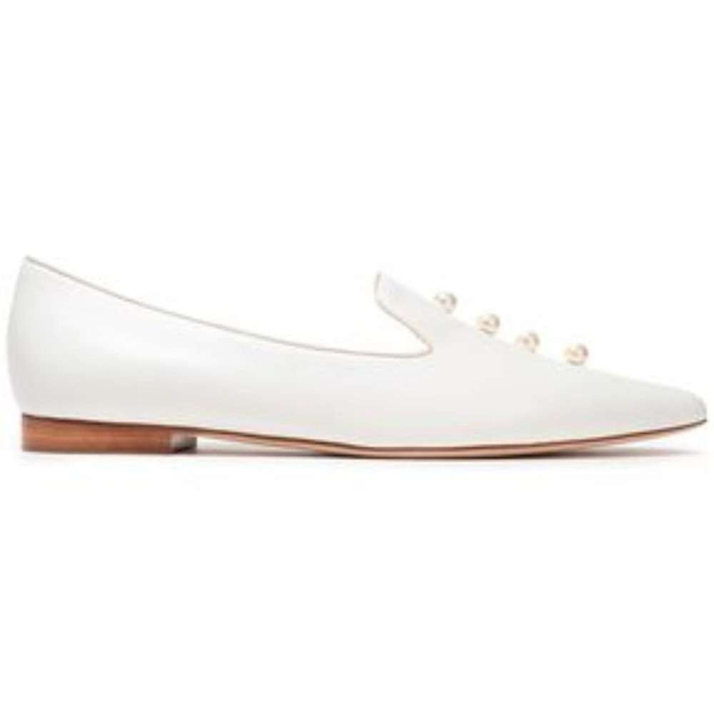 MALONE SOULIERS  pearl embelished flats